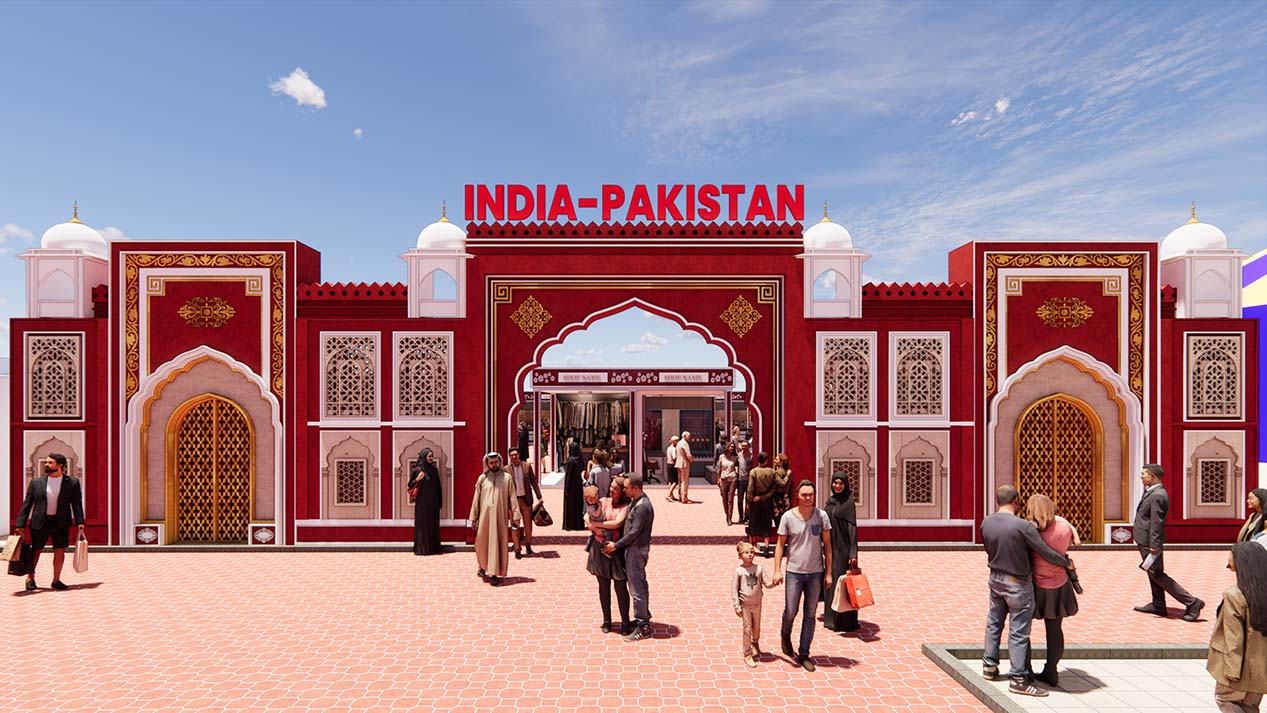 India & Pakistan pavilion